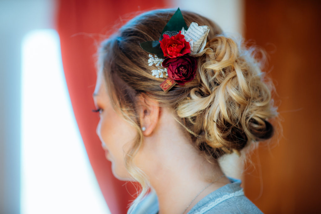 Kent wedding photographer The Ferry House Inn Harty Creative wedding Magical themed wedding DIY wedding crafts book themed Harry Potter Lord of the Rings homemade bouquet