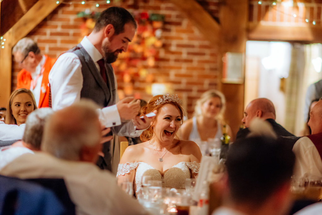 Kent wedding photographer The Ferry House Inn Harty Creative wedding Magical themed wedding DIY wedding crafts book themed Harry Potter Lord of the Rings wedding dress father of the bride candid wedding photos speeches