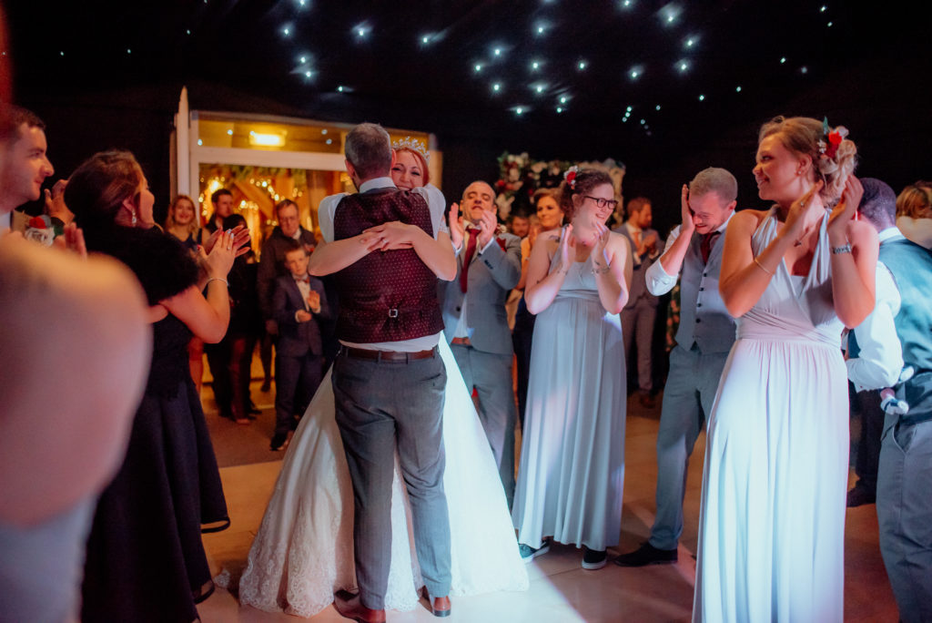 Kent wedding photographer The Ferry House Inn Harty Creative wedding Magical themed wedding DIY wedding crafts book themed Harry Potter Lord of the Rings wedding dress father of the bride candid wedding photos couples portraits first dance DJ