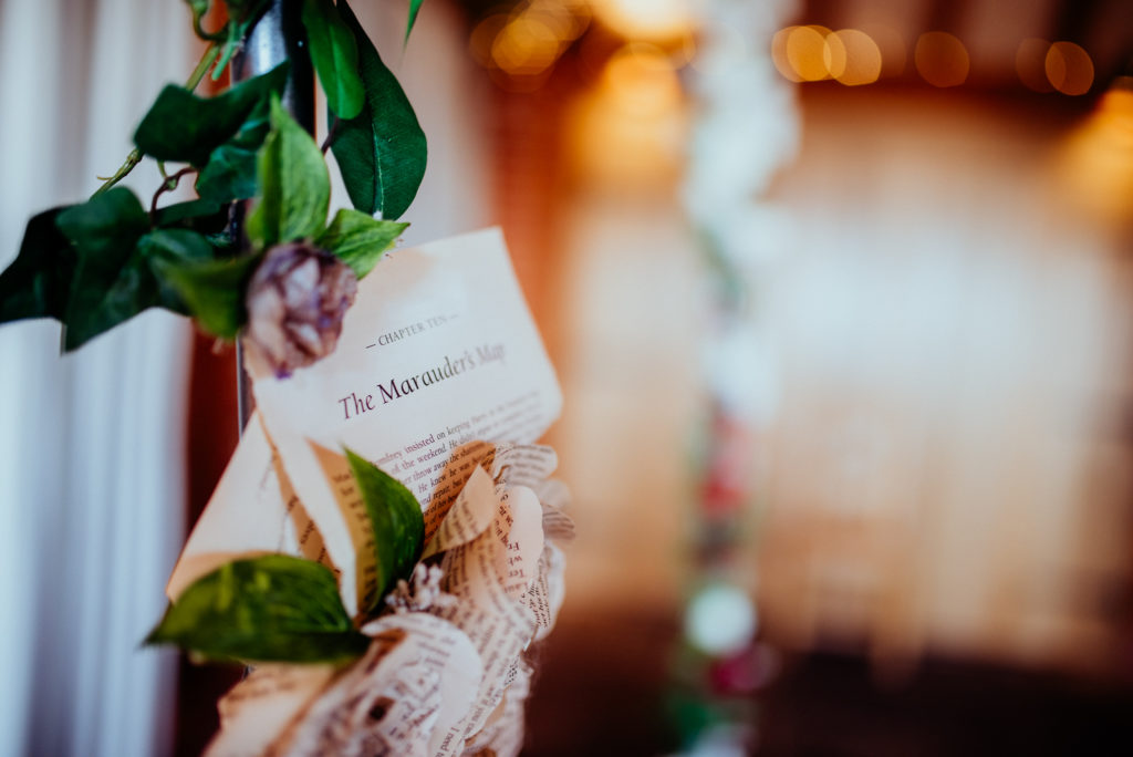 Kent wedding photographer The Ferry House Inn Harty Creative wedding Magical themed wedding DIY wedding crafts book themed Harry Potter Lord of the Rings