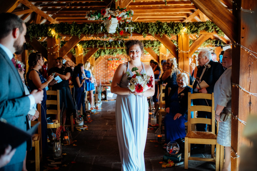 Kent wedding photographer The Ferry House Inn Harty Creative wedding Magical themed wedding DIY wedding crafts book themed Harry Potter Lord of the Rings wedding dress father of the bride bridesmaids