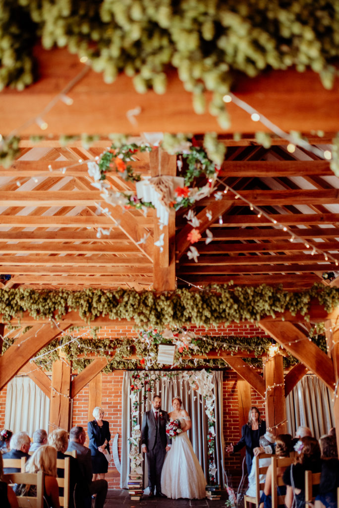 Kent wedding photographer The Ferry House Inn Harty Creative wedding Magical themed wedding DIY wedding crafts book themed Harry Potter Lord of the Rings wedding ceremony