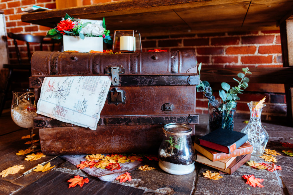 Kent wedding photographer The Ferry House Inn Harty Creative wedding Magical themed wedding DIY wedding crafts book themed Harry Potter Lord of the Rings