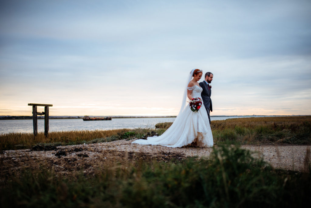 Kent wedding photographer The Ferry House Inn Harty Creative wedding Magical themed wedding DIY wedding crafts book themed Harry Potter Lord of the Rings wedding dress father of the bride candid wedding photos couples portraits