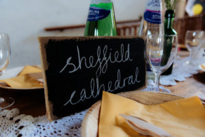 St Mary's Arts Centre Sandwich table decorations Dover wedding Kent wedding DIY decor creative wedding