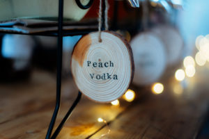 St Mary's Arts Centre Sandwich table decorations Dover wedding Kent wedding DIY decor creative wedding homemade peach vodka