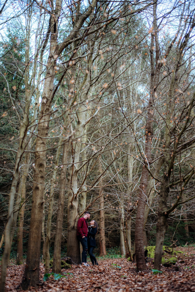 Couples photoshoot in Chantries Wood Guildford