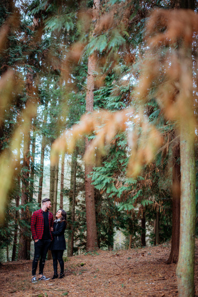 Cute couples photoshoot Chantry Woods Guildford