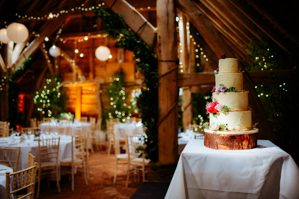 wedding cake position in wedding venue