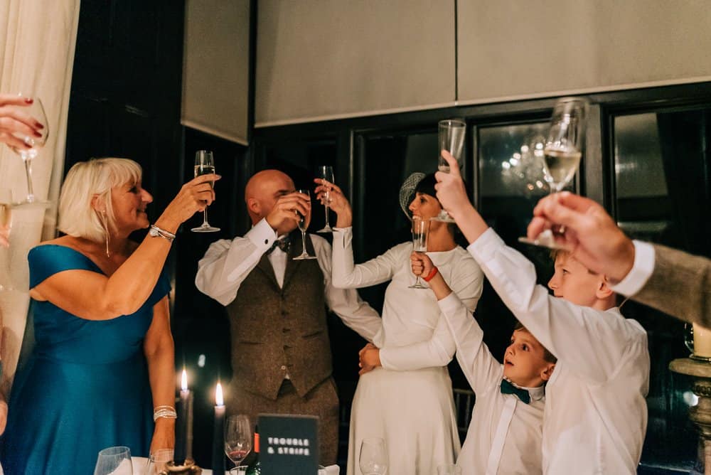 Toast to the bride and groom