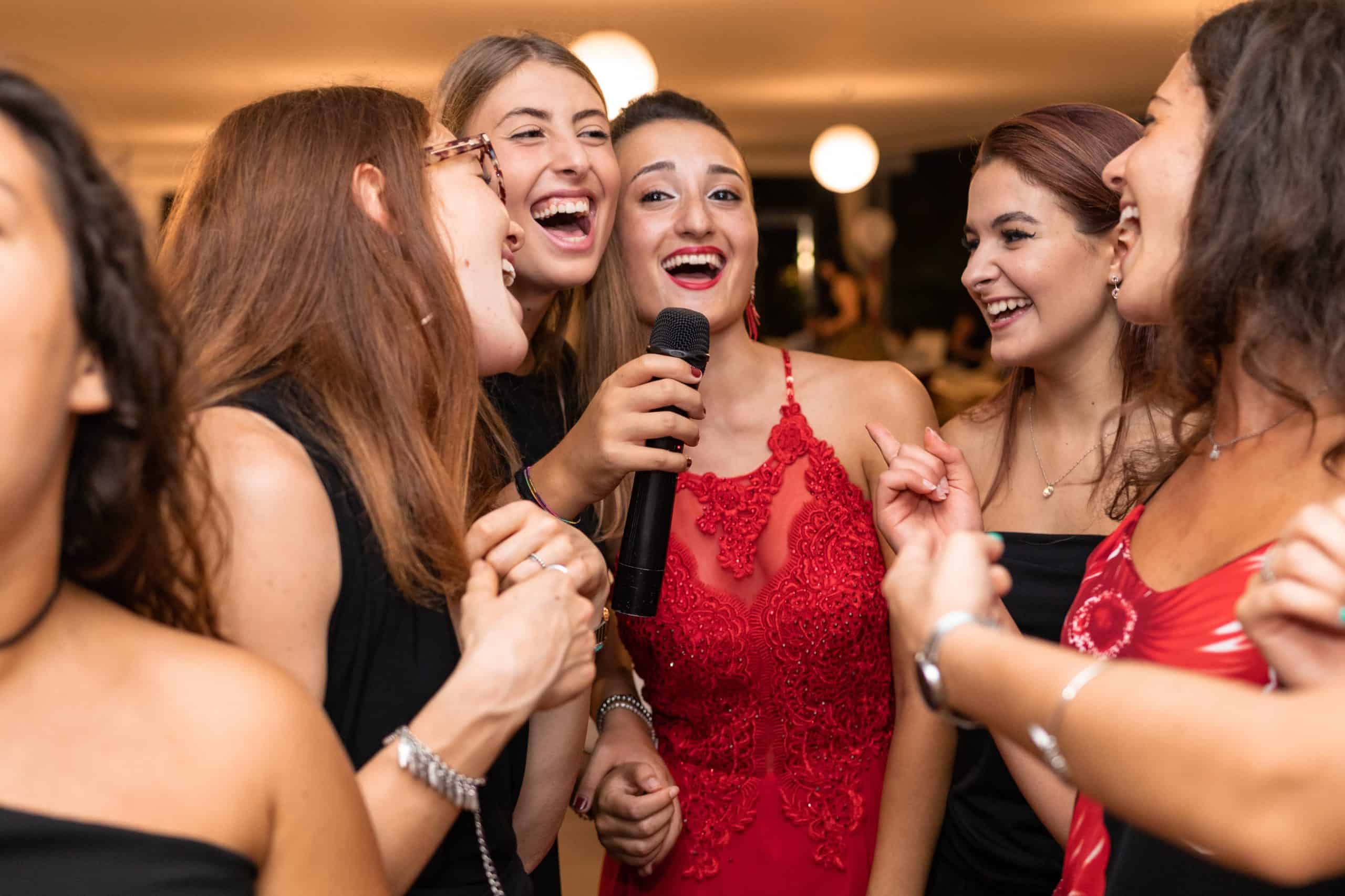 Hen do activity idea is karaoke with all of your friends 