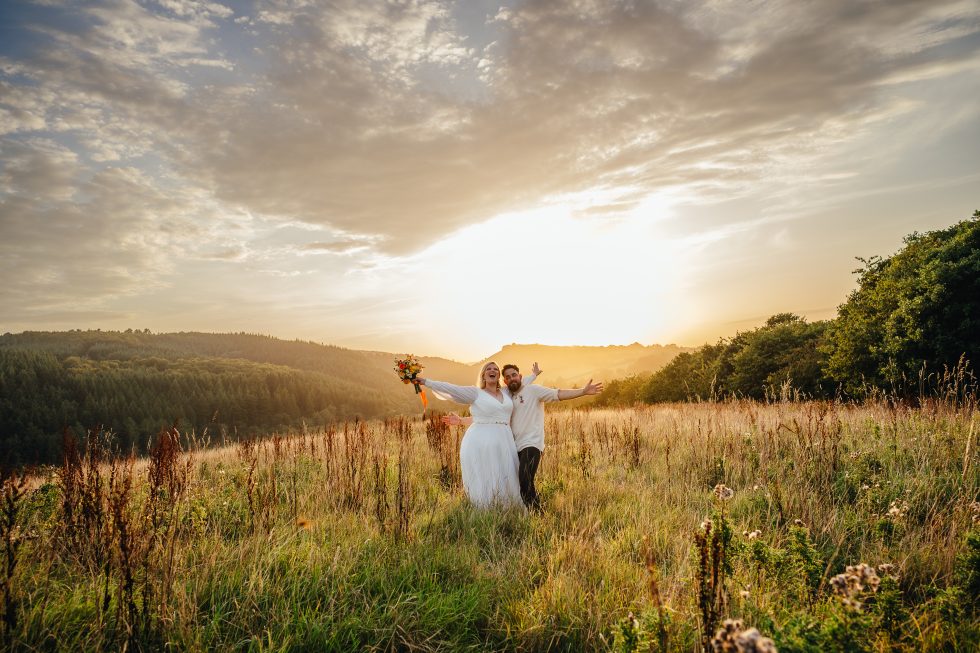 Clifford Barton Devon wedding photographer Dartmoor wedding golden hour