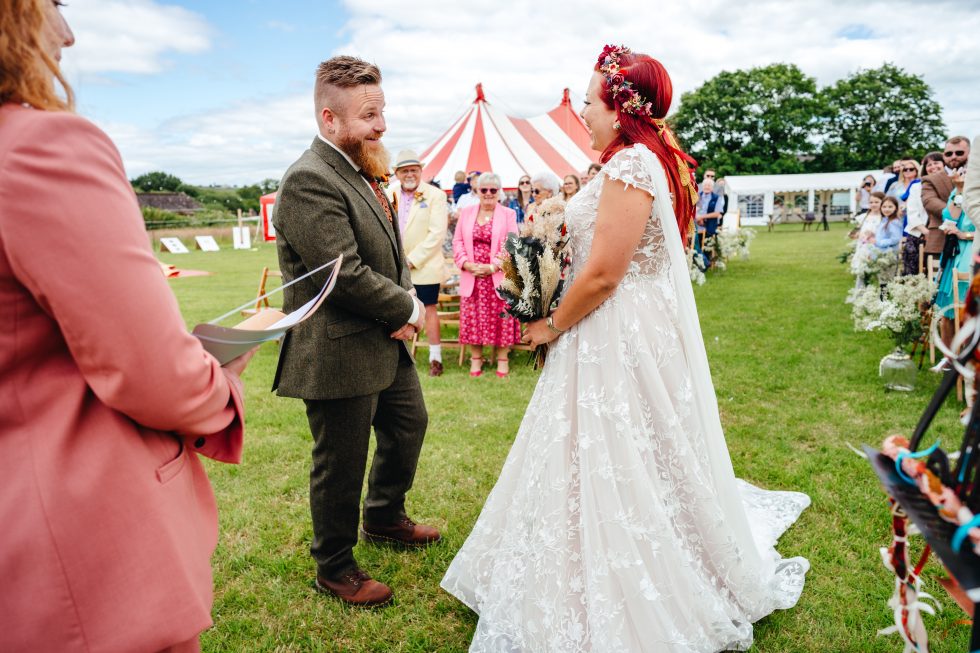 A non traditional wedding idea is to have a fun fair style ceremony