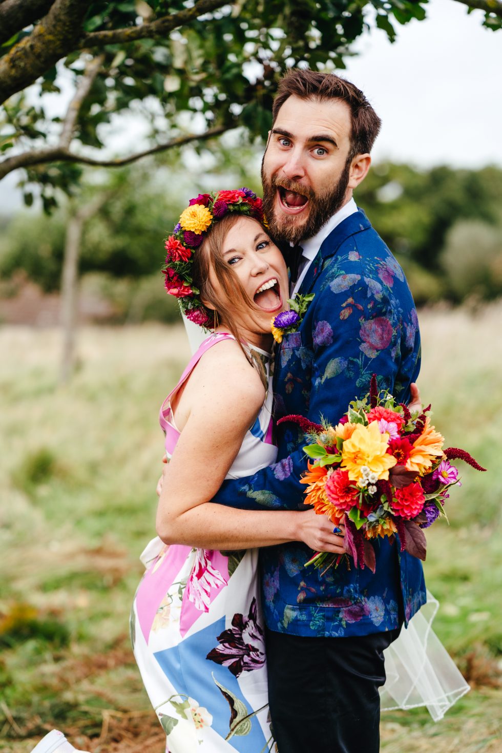 Colourful wedding photography