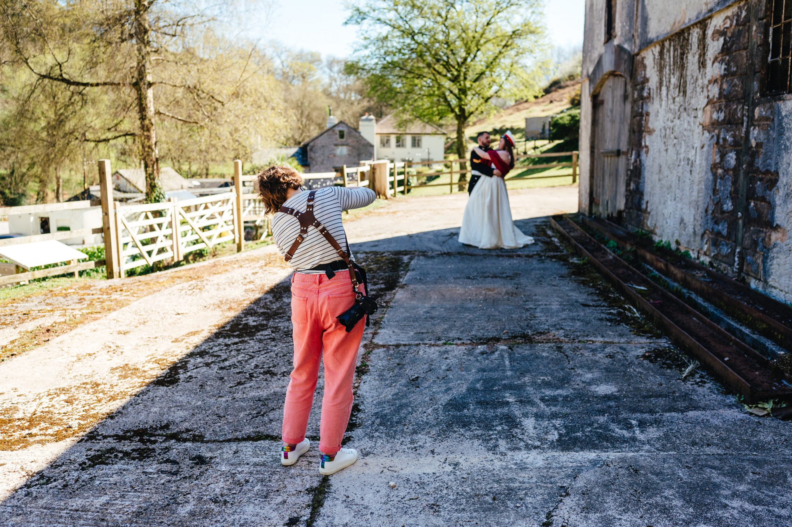 Colourful friendly Devon wedding photographer